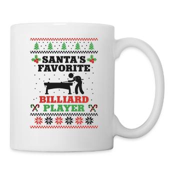 Billiards Pool Player Ball - Mug - white - Right