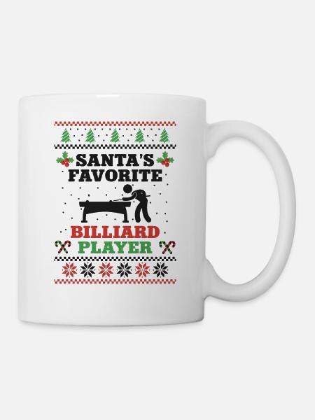 Billiards Pool Player Ball - Tasse - Weiß
