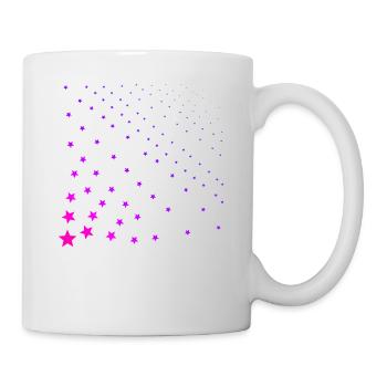 Pink Stars Pink Gift Idea - Mug - white - Right