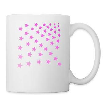 Stars pink pink pink gift idea - Mug - white - Right