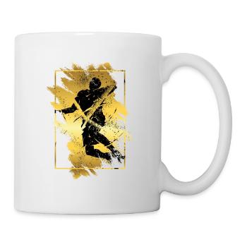 Basketball Basketball Player Dunking Gold Splash - Mug - white - Right