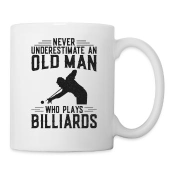 Billiards Pool Player Ball Grandpa - Mug - white - Right