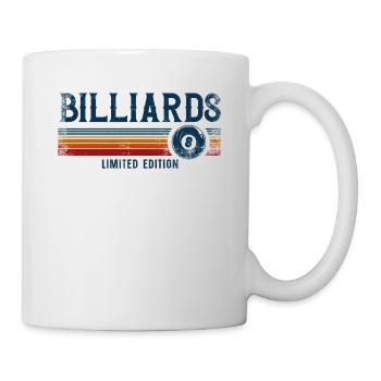 Billiards Pool Player Ball Retro - Tasse - Weiß - Rechts