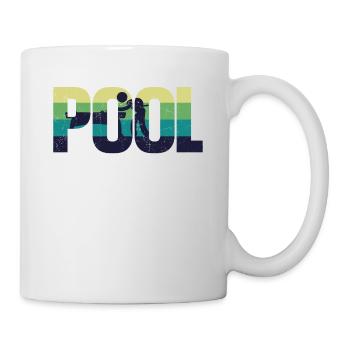 Billiards Pool Player Ball Retro - Mug - white - Right