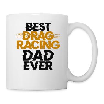 Drag Racing Race Car Dad Vintage - Mug - white - Right