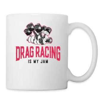 Drag Racing Race Car Girl Drag - Mug - white - Right