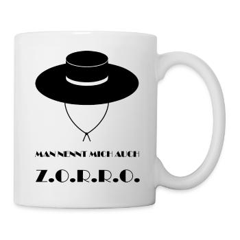 Man nennt mich auch Z.O.R.R.O. - Tasse - Weiß - Rechts