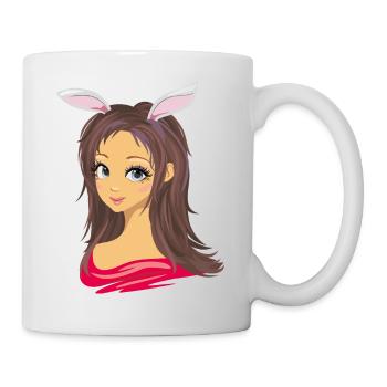 Belle fille - Mug blanc - blanc - Droite