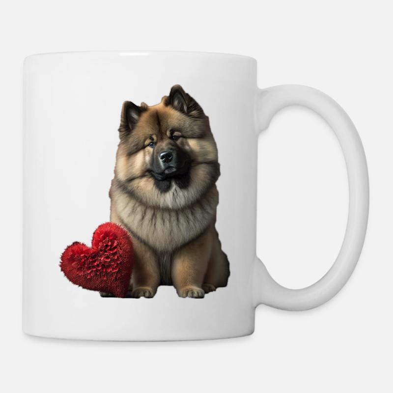 Eurasier Valentins Tag - Tasse - Weiß