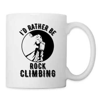 I'D RATHER BE ROCK CLIMBING 1 - Mug - white - Right