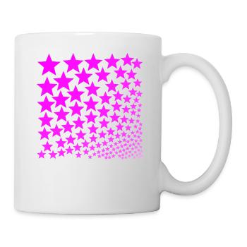 Stars pink pink gift idea - Mug - white - Right