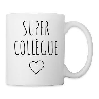 SUPER COLLÈGUE COEUR - Mug blanc - blanc - Droite
