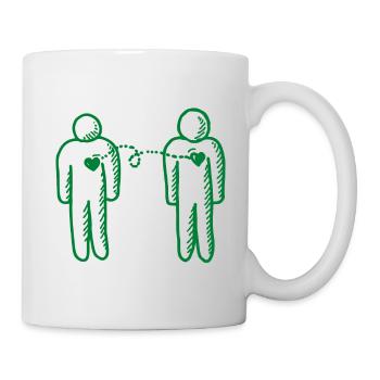 I love someone who has cerebral palsy - Mug - white - Right