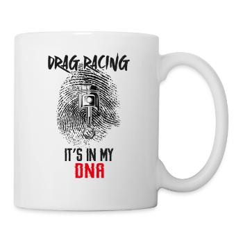 Drag Racing Race Car Fingerprint - Tasse - Weiß - Rechts