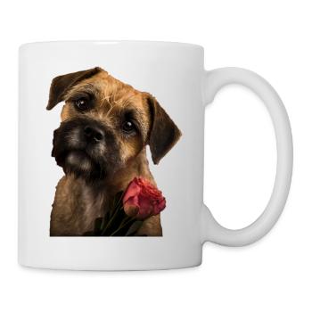 Border Terrier Saint-Valentin - Mug blanc - blanc - Droite