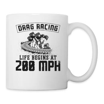 Drag Racing Race Car Vintage Drag - Mug - white - Right