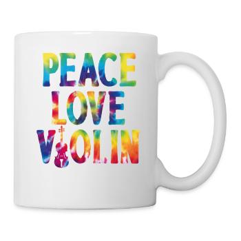 Violon Violoniste Fille Aquarelle - Mug blanc - blanc - Droite