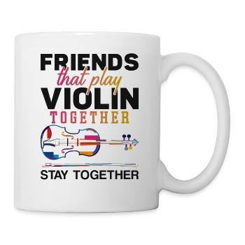 Violon Violoniste Besties Buddies - Mug blanc - blanc - Droite