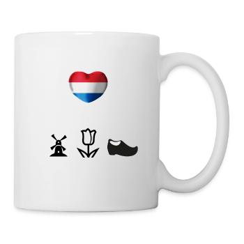 Niederlande lustig Geschenkidee Holland Therapie - Tasse - Weiß - Rechts