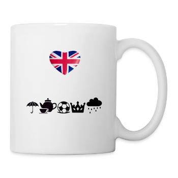 UK funny gift idea therapy England Union Jack - Mug - white - Right