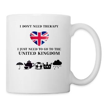 UK funny England gift idea Union Jack - Mug - white - Right