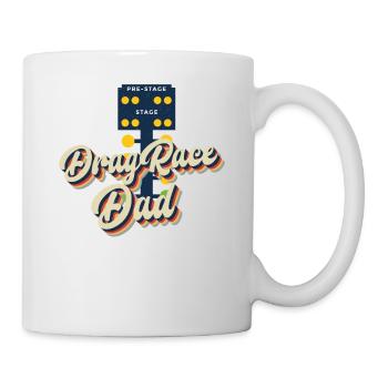 Drag Racing Race Car Dad Retro - Tasse - Weiß - Rechts