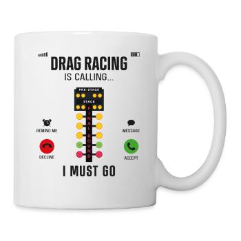 Drag Racing Race Car Phone Display - Mug - white - Right