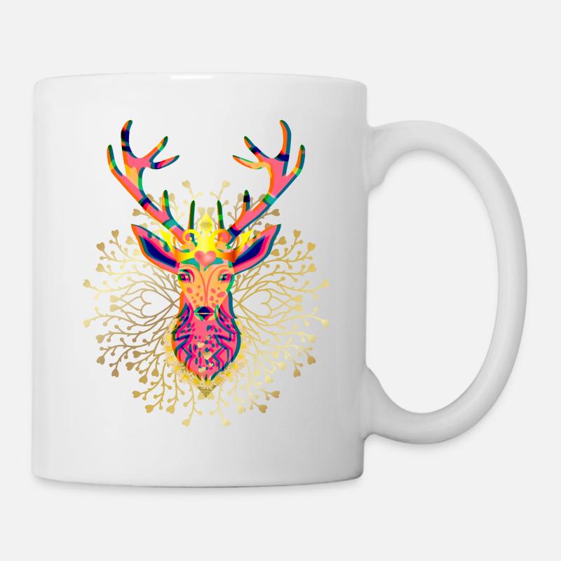 Zauberhirsch : Inspiration - Tasse - Weiß