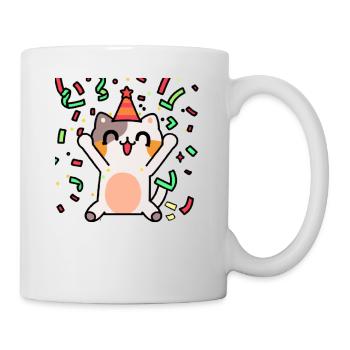 Cat Party Gift Idea Cute Celebrate Cute - Mug - white - Right