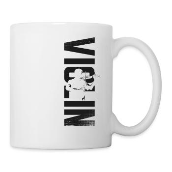 Violin Violinist Violin - Tasse - Weiß - Rechts