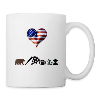USA Gift Idea America Funny Therapy Funny - Mug blanc - blanc - Droite
