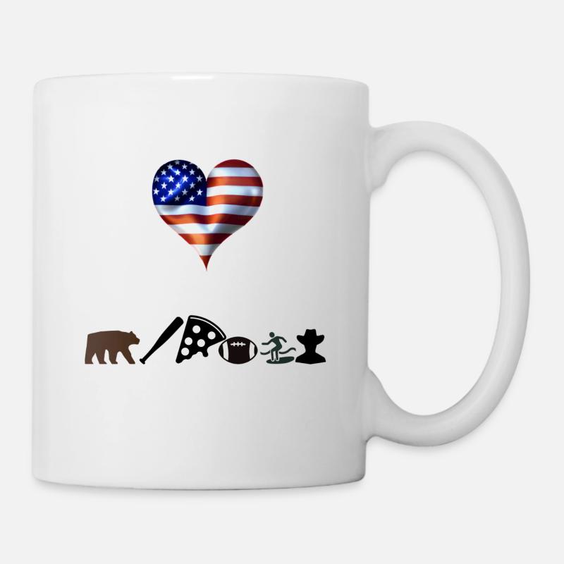 USA Geschenkidee Amerika lustig Therapie witzig - Tasse - Weiß