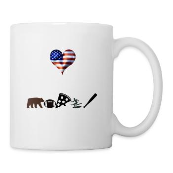 USA Thérapie drôle idée cadeau drôle Amérique - Mug blanc - blanc - Droite