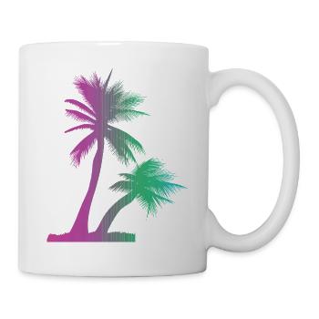 Tropical Beach Paradise Palm Rainbow 7 - Mug - white - Right