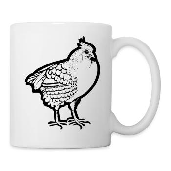 Funny Chicken Line Art Pop Art Minimalist 6 - Mug - white - Right