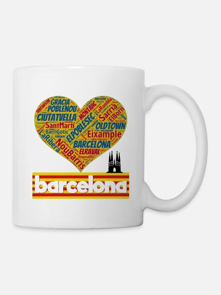 Barcelona - Tasse - Weiß