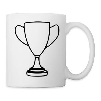 Coupe Dessin Gagner Croquis Noir - Mug blanc - blanc - Droite