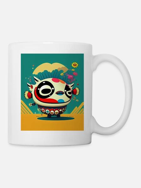 Japan 3d Art - Tasse - Weiß