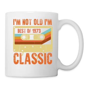 Best of 1973 50 Jahre alte Geschenke BDay 50. Geburtstag - Tasse - Weiß - Rechts