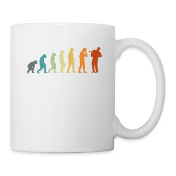 Violin Violinist Evolution Retro - Mug - white - Right
