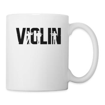 Violin Violinist Violin - Tasse - Weiß - Rechts