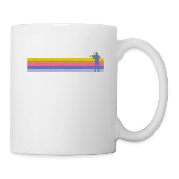 Violon Violoniste Rétro Vintage - Mug blanc - blanc - Droite
