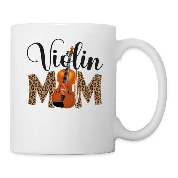 Violon Violoniste Maman Guépard - Mug blanc - blanc - Droite