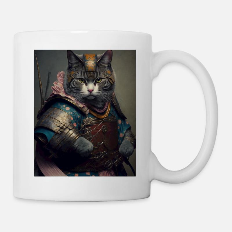 chatmurai 6 - Mug blanc - blanc