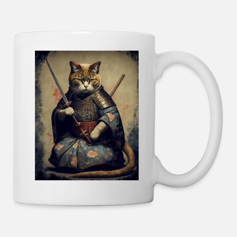 Chatmurai 1 - Tasse - Weiß