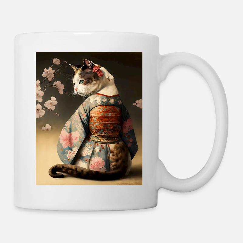 chatmurai 10 - Mug blanc - blanc