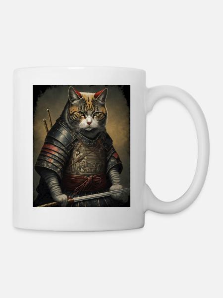 chatmurai 9 - Mug blanc - blanc