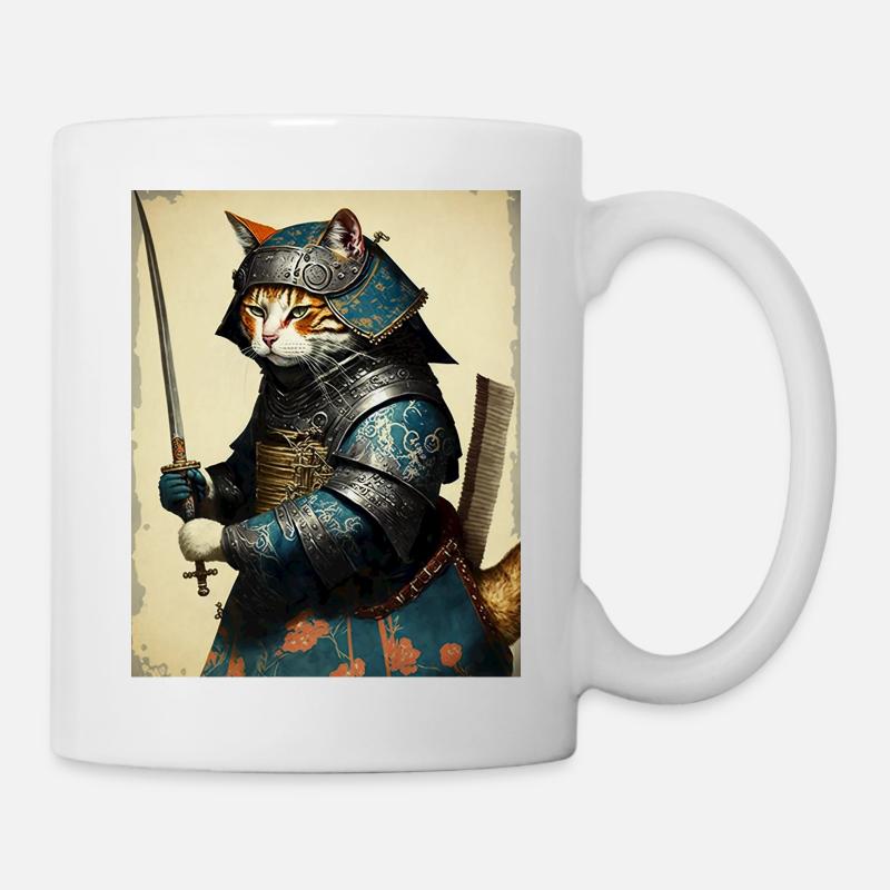 chatmurai 3 - Mug blanc - blanc