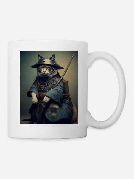 Chatmurai 4 - Tasse - Weiß