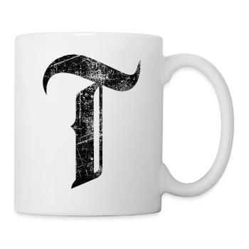 Tshirt alphabet initial T - Mug blanc - blanc - Droite